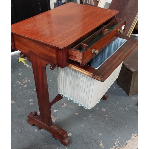 89 - 19th Century Mahogany Work / Sewing Table