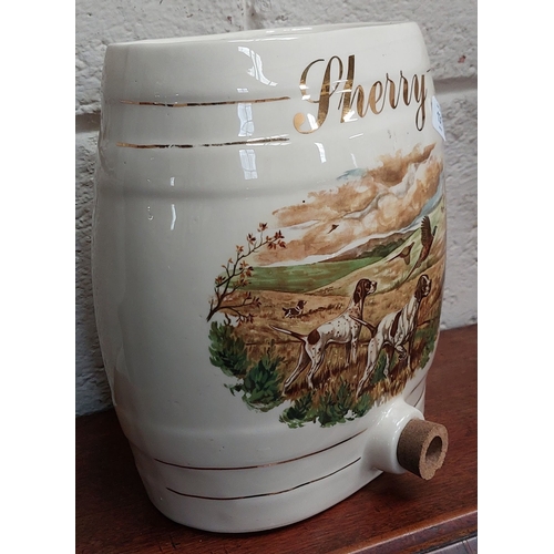 131 - Vintage Ceramic Sherry Barrel