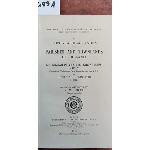 483A - Index of Parishes and Townlands of Ireland from 17th Century Maps - YM Goblet