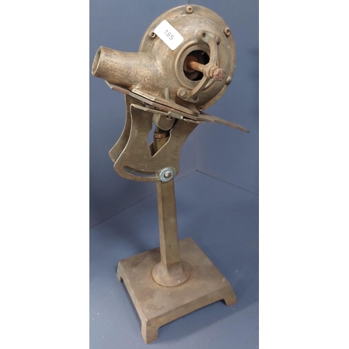 185 - Edwardian Cast Brass Fan Blower