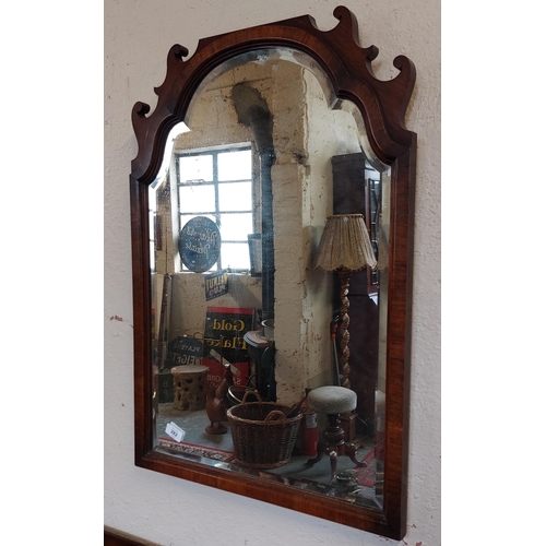 282 - Mahogany Framed Bevelled Mirror