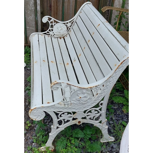 401 - Metal End 2 Seater Garden Bench with Timber Seat
C. 110cm W x 60cm D