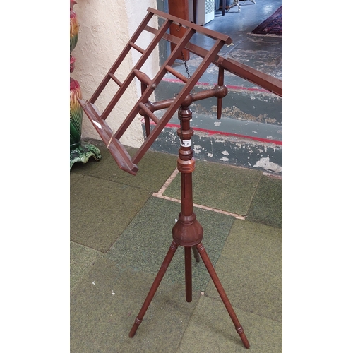 418 - Duet Mahogany Music Stand