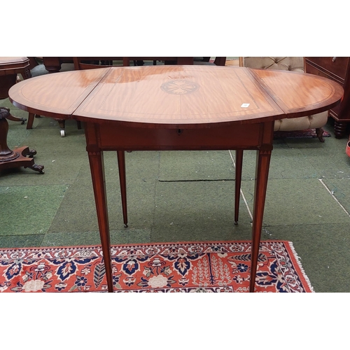 423 - Satinwood Inlaid Georgian Pembroke Table - C. 83cm L x 63cm D x 76cm H