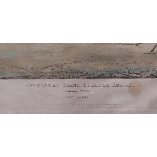 431 - Set of 3 Hunting Scenes - Aylesbury Grand Steeple Chase