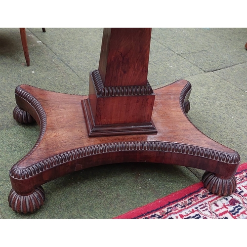 450 - 19th Century Rosewood Turn Over Leaf Card Table