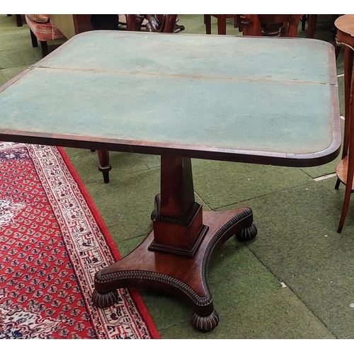 450 - 19th Century Rosewood Turn Over Leaf Card Table