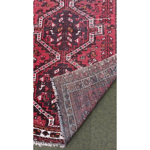 469 - Red Oriental Rug - C. 185cm x 113cm