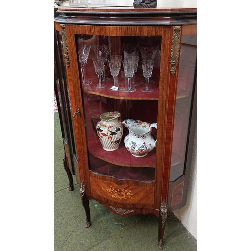 523 - Pair of Ormolu-Mounted and Inlaid Corner Cabinets - 123cm H