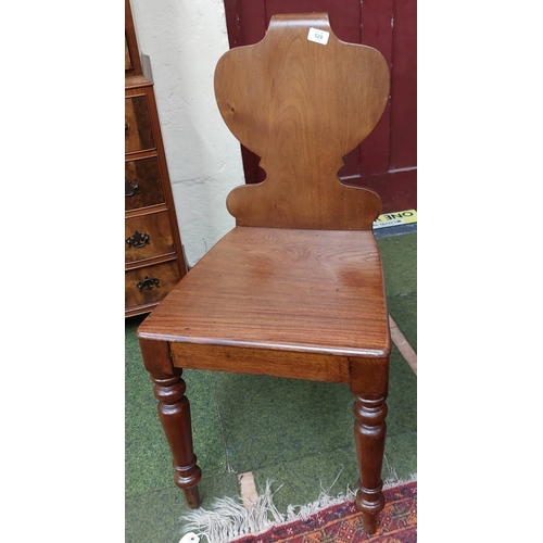 528 - Pair of Victorian Mahogany Hall Chairs