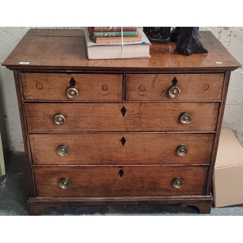 215 - Georgian Oak Farmhouse Chest of Drawers