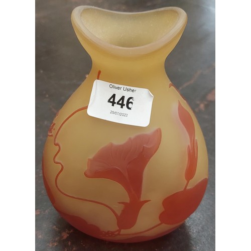 446 - Galle Glass Vase