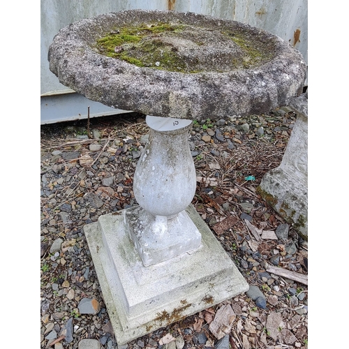 10 - Birdbath on Pedestal