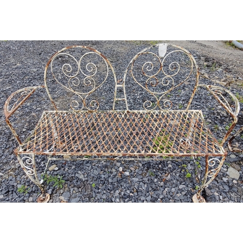 14 - 2 Seater Metal Garden Bench