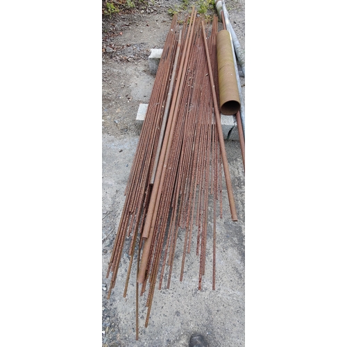 16 - Lot of Rebar and Metal Pipe