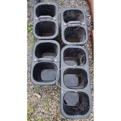 29 - 4 Plastic Feeding Buckets