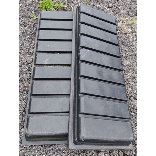 34 - 2 Foot Wash Basins / Plastic Lids - C. 150cm x 56cm