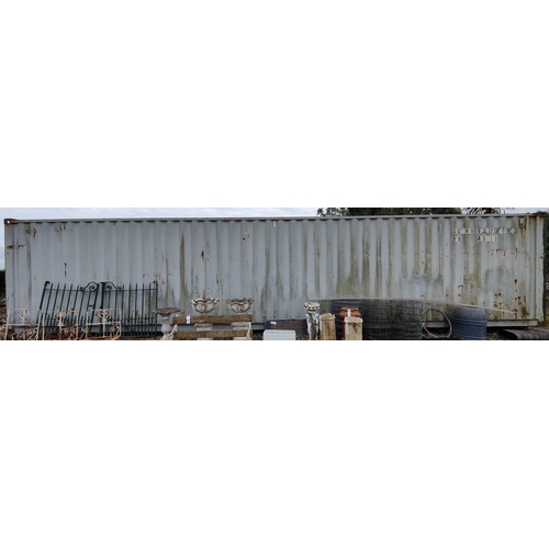 44 - Grey 40 Foot Shipping Container