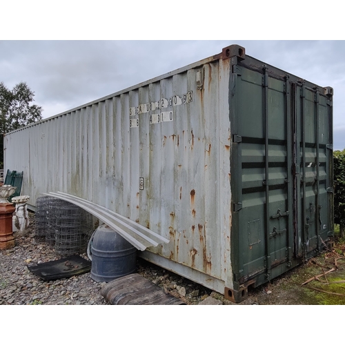 44 - Grey 40 Foot Shipping Container