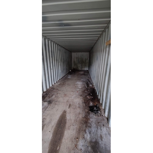 44 - Grey 40 Foot Shipping Container