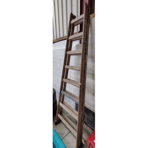 142 - Wooden Decorators Ladder - C 8 foot