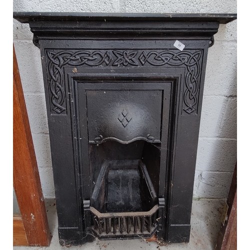 58 - Cast Metal Victorian Fire Place