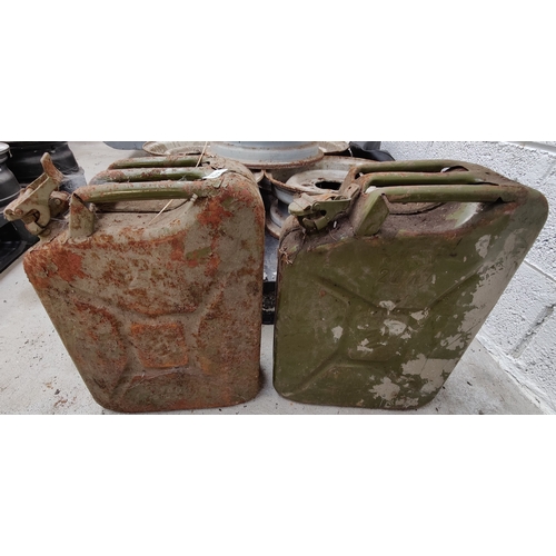 112 - 2 Metal Jerry Cans