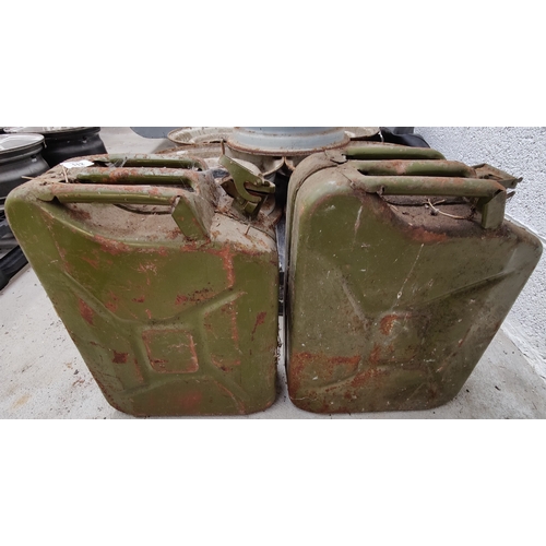 112 - 2 Metal Jerry Cans