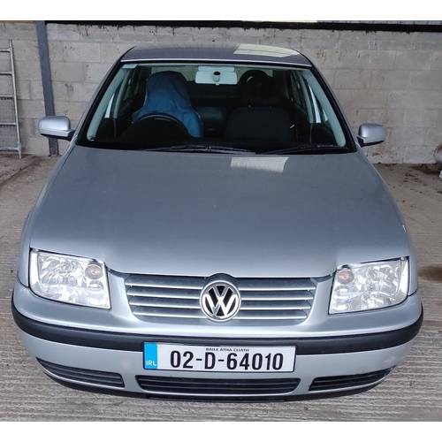 279 - Volkswagon Bora 2002. Petrol. inc Logbook. No NCT