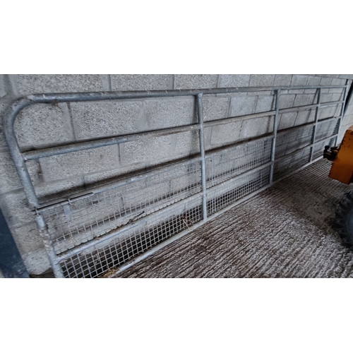 283 - 16 Foot Half Mesh Galvanised Gate