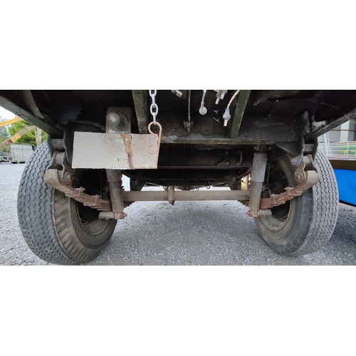 302 - Heavy Duty Single Axel Army Trailer - C. 188cm L x 140cm W