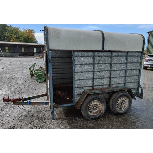 256 - Double Axle Cattle Trailer - John Smith Trailers - C. 8 foot x 4 foot