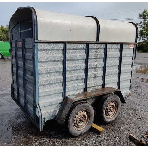 256 - Double Axle Cattle Trailer - John Smith Trailers - C. 8 foot x 4 foot