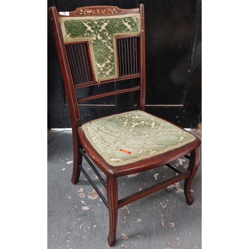 16 - Edwardian Inlaid Occasional Chair