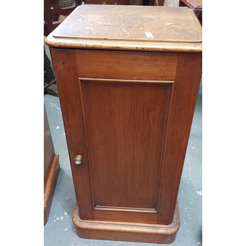 61 - 2 Victorian Mahogany Bedside Locker