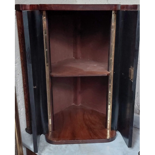 100 - Wall Mounted Art Deco Corner Cabinet