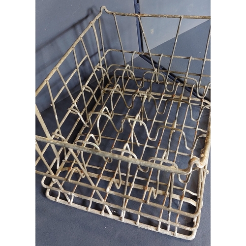 122 - Metal Milk Bottle Crate