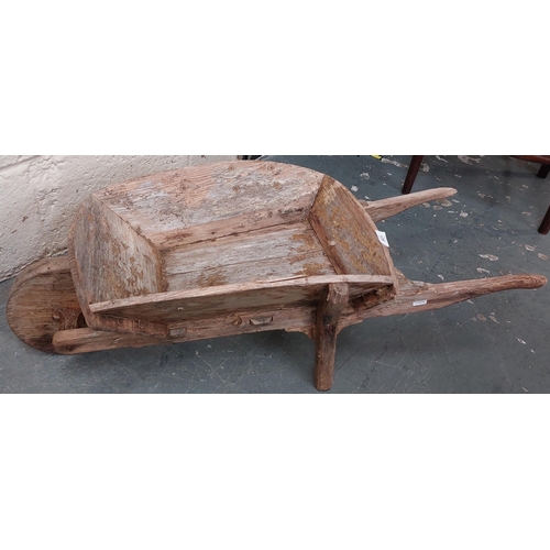 129 - Miniature Pine Wheelbarrow