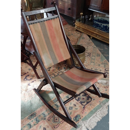 163 - Victorian Folding Rocking Chair