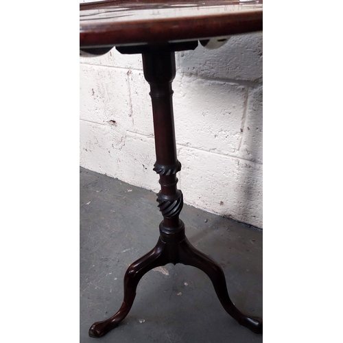 184 - Regency Tip up Top Flamed Mahogany Occasional Table - C. 58cm D