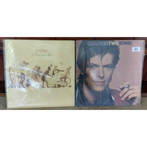 573 - 2 Vinyl Records - Bowie & Genesis