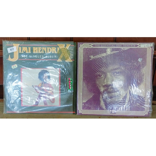 577 - 2 Vinyl Records - Jimi Hendrix