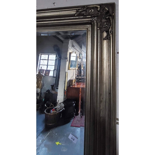 218 - Large Gilt Framed Overmantle / Hall Mirror - C. 208cm H x 150cm W