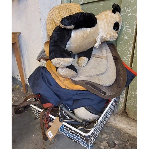 588 - Mixed lot of Equestrian Gear inc Numnahs, Bits, Blankets etc