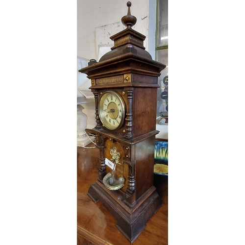 590 - Victorian Mantle Clock with Water Fountain Feature