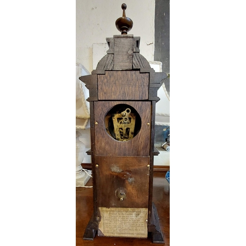 590 - Victorian Mantle Clock with Water Fountain Feature