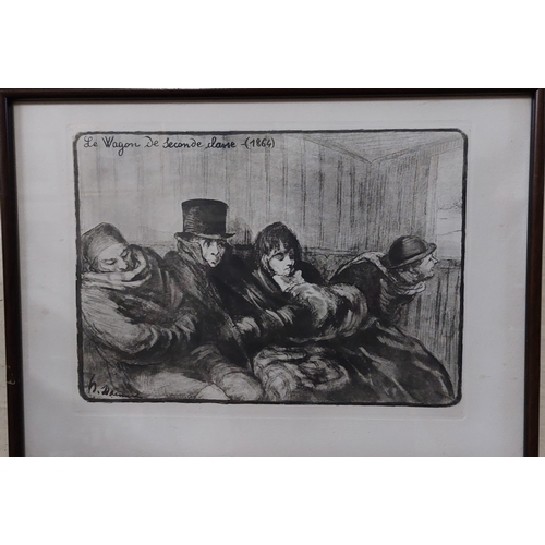 74 - Pair of French Legal Prints - Signed Honore Daumier