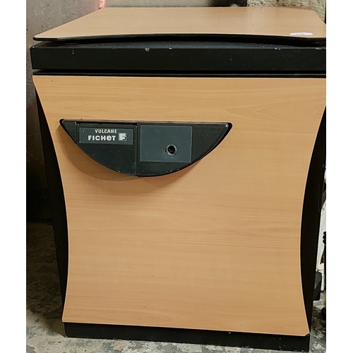 176A - Vulcane Fichet Safe with Key - C. 55cm W x 59cm D x 67cm H