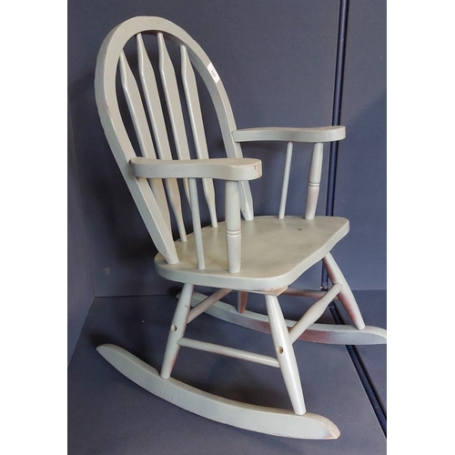 107 - Childs Painted Rocking Chair