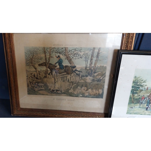 116 - Collection of Framed Hunt Scenes